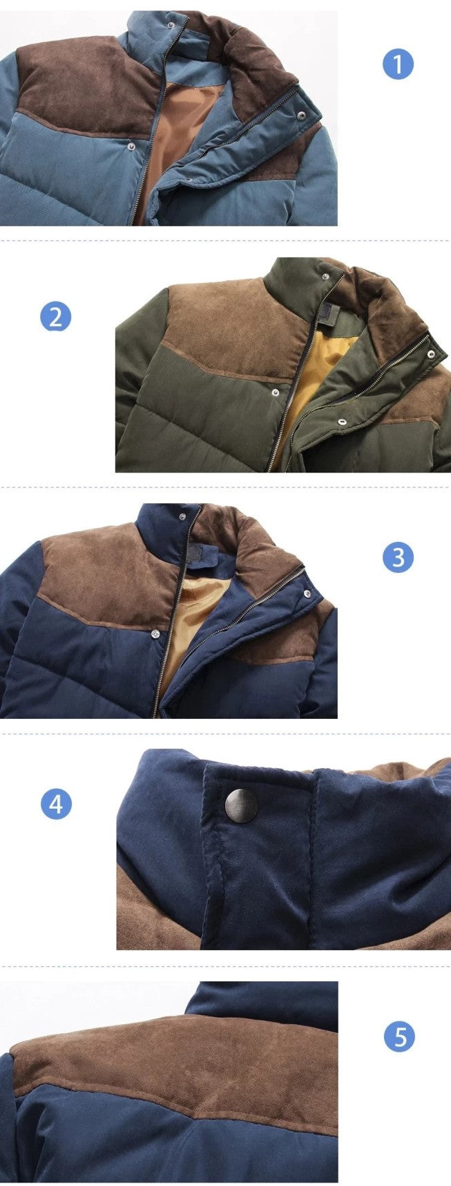 Quilted Down Jacket (4 colors)