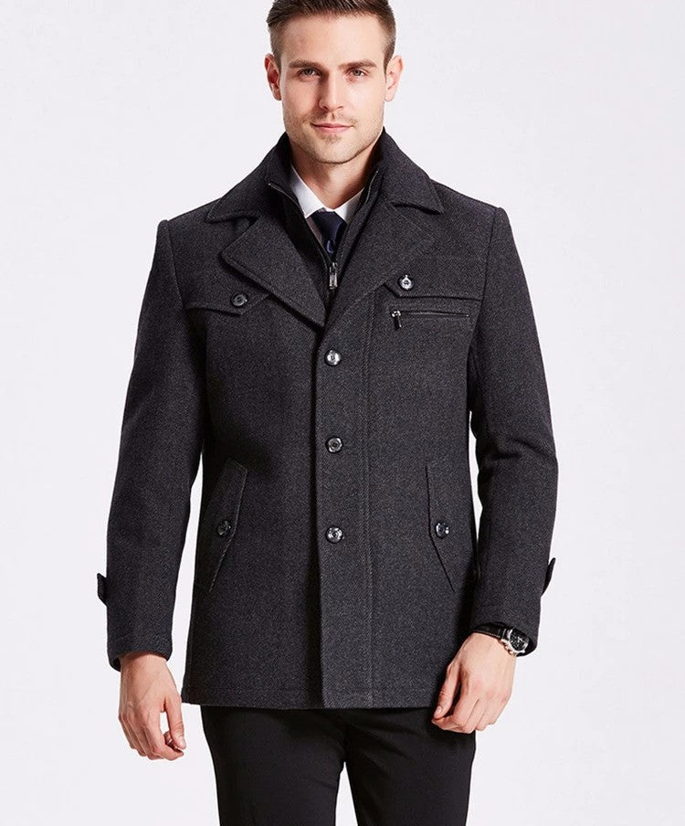 Wool Coat Removable Lining (5 colors)