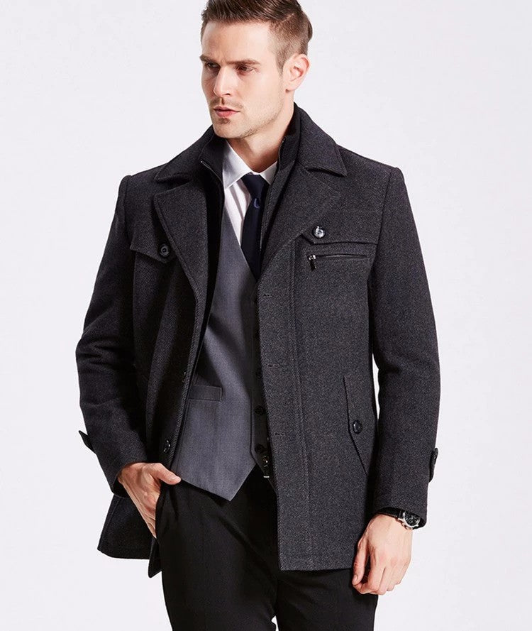 Wool Coat Removable Lining (5 colors)