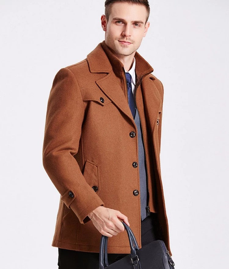 Wool Coat Removable Lining (5 colors)