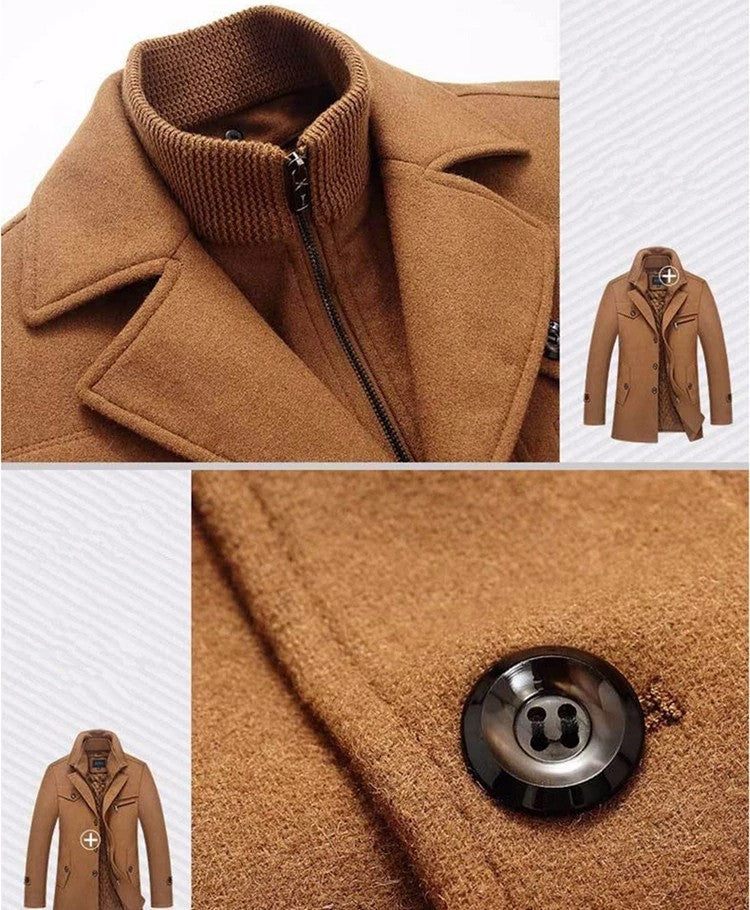 Wool Coat Removable Lining (5 colors)