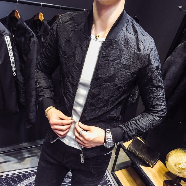 Jacquard Bomber Jacket (2 colors)