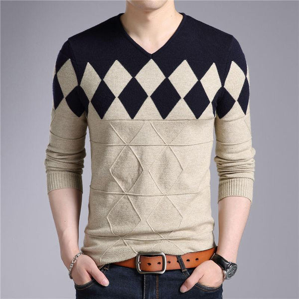 Wool Pattern Sweater (3 colors)