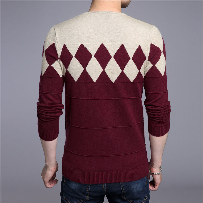 Wool Pattern Sweater (3 colors)