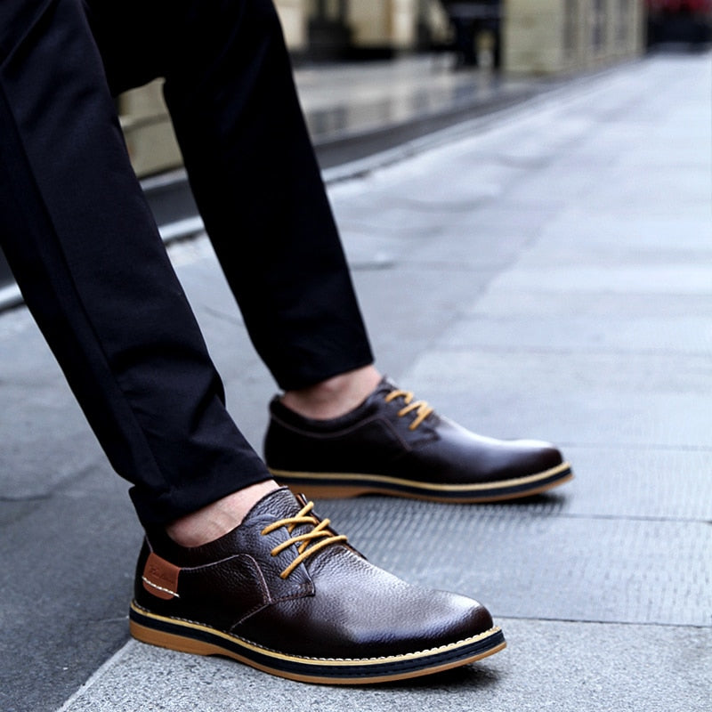 Casual Leather Oxfords (3 colors)