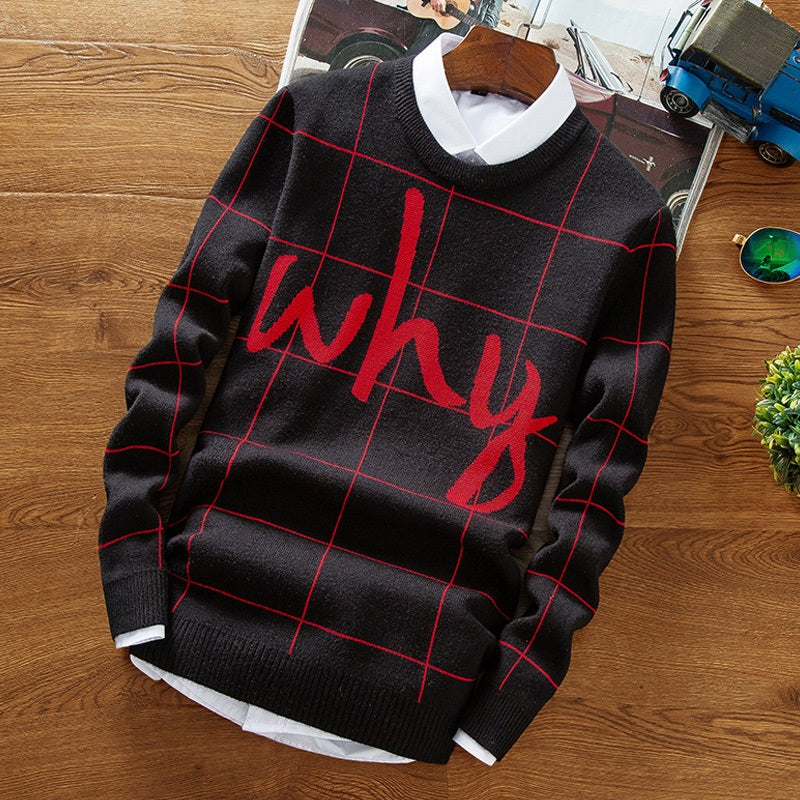 Letter Printed Sweater (3 colors)