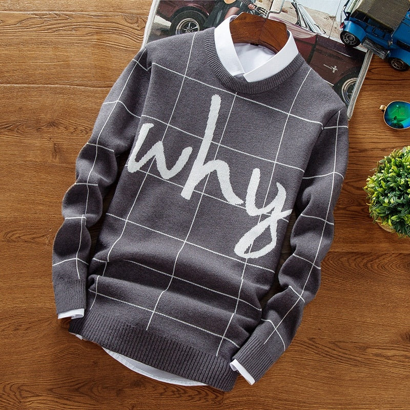 Letter Printed Sweater (3 colors)