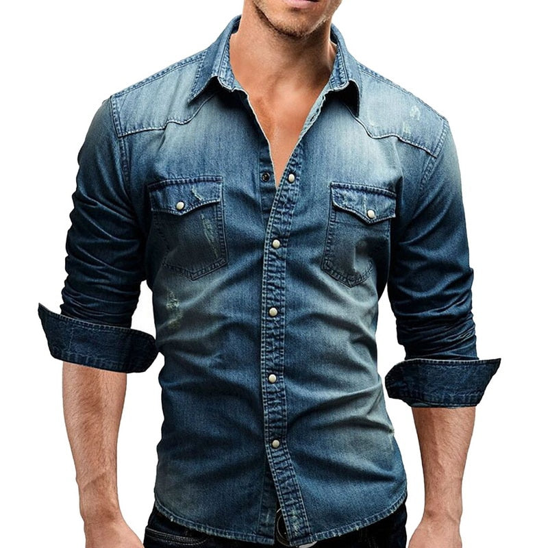 Casual Denim Shirt (3 colors)