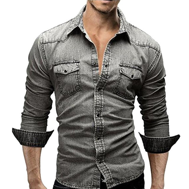 Casual Denim Shirt (3 colors)