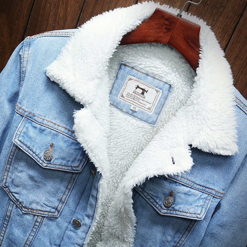 Fashionable Warm Denim Jacket (3 colors)