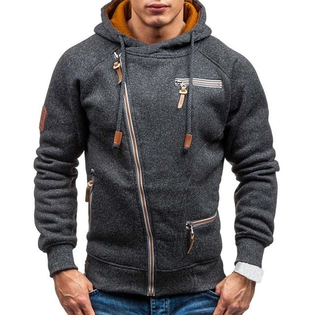 Asymmetric Zip Up Hoodie (3 colors)