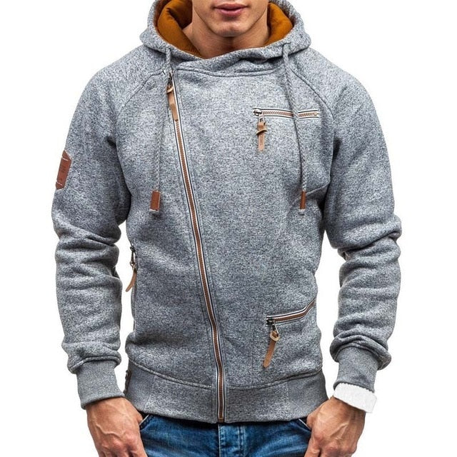 Asymmetric Zip Up Hoodie (3 colors)