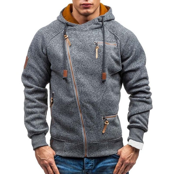 Asymmetric Zip Up Hoodie (3 colors)