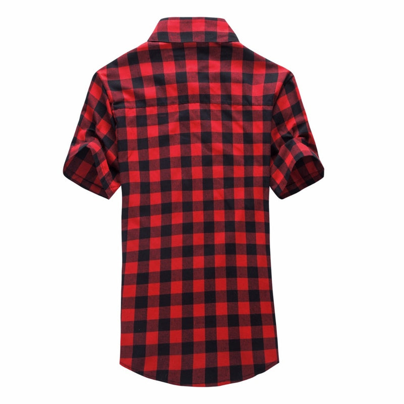 Short Sleeve Plaid Shirt (6 colors)