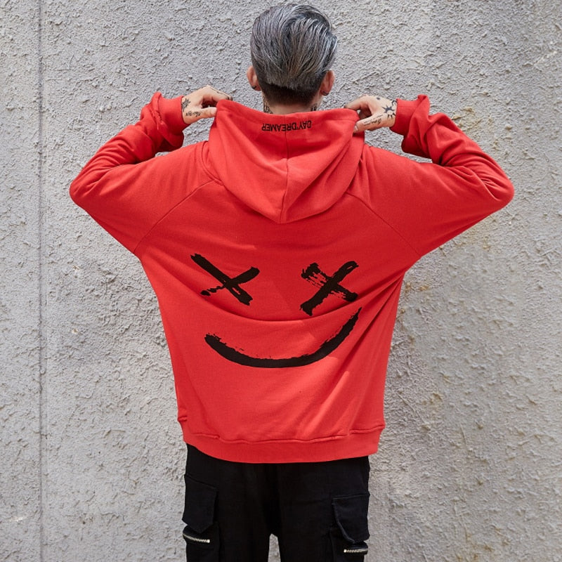 Smile Print Hoodie (4 colors)