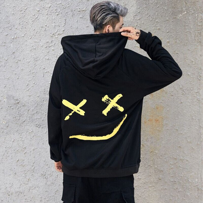 Smile Print Hoodie (4 colors)