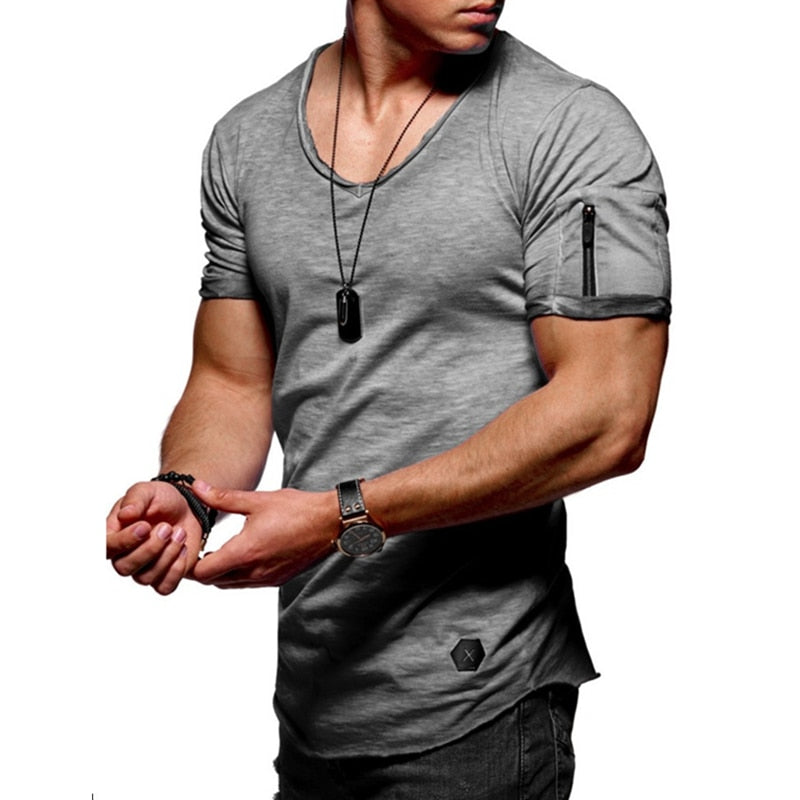 Zipper Sleeve T-Shirt (6 colors)