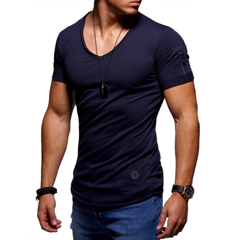 Zipper Sleeve T-Shirt (6 colors)