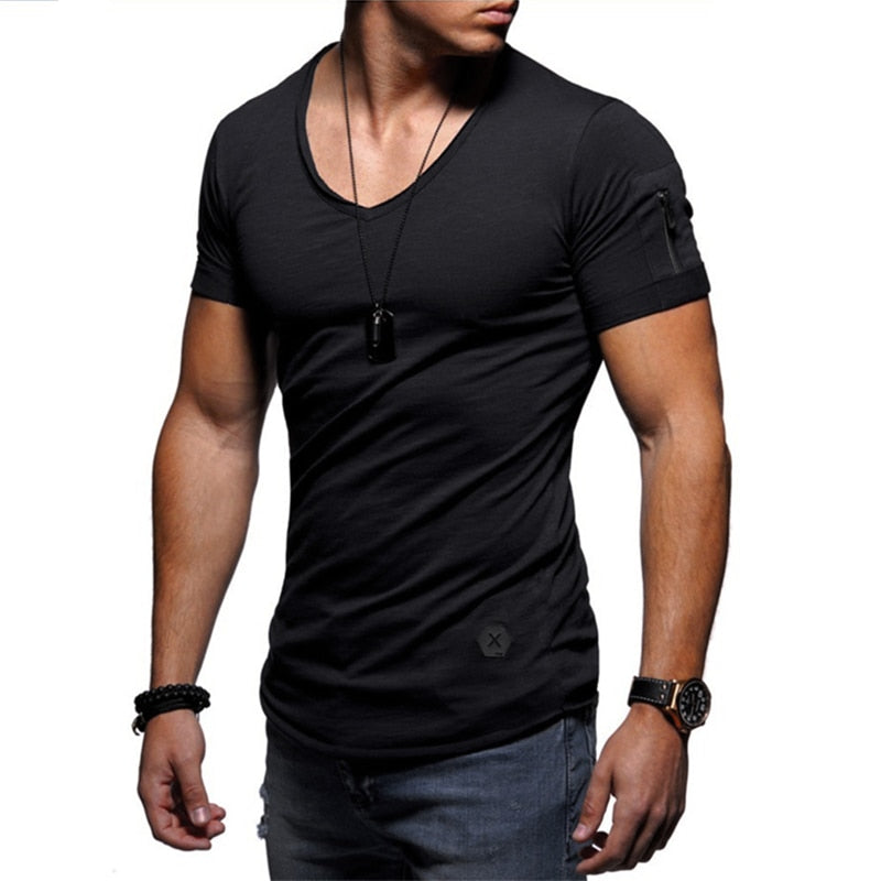 Zipper Sleeve T-Shirt (6 colors)